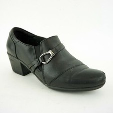 Clarks Women's Sz 8 Emslie Katy Shooties, Black, 90 3373P