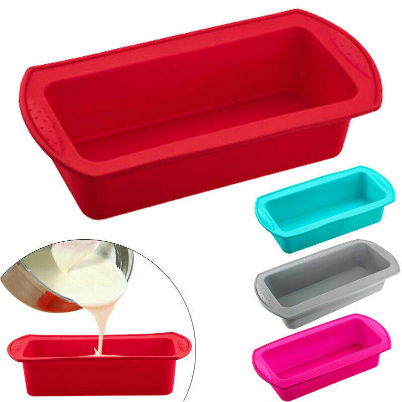 1Pc Toast Bread Mold Silicone Rectangle Loaf Pan Nonstick Home