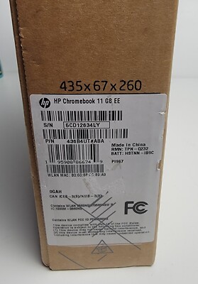 NEW HP Chromebook 11 G8 EE laptop 436B4UT #ABA new in accidently opened box