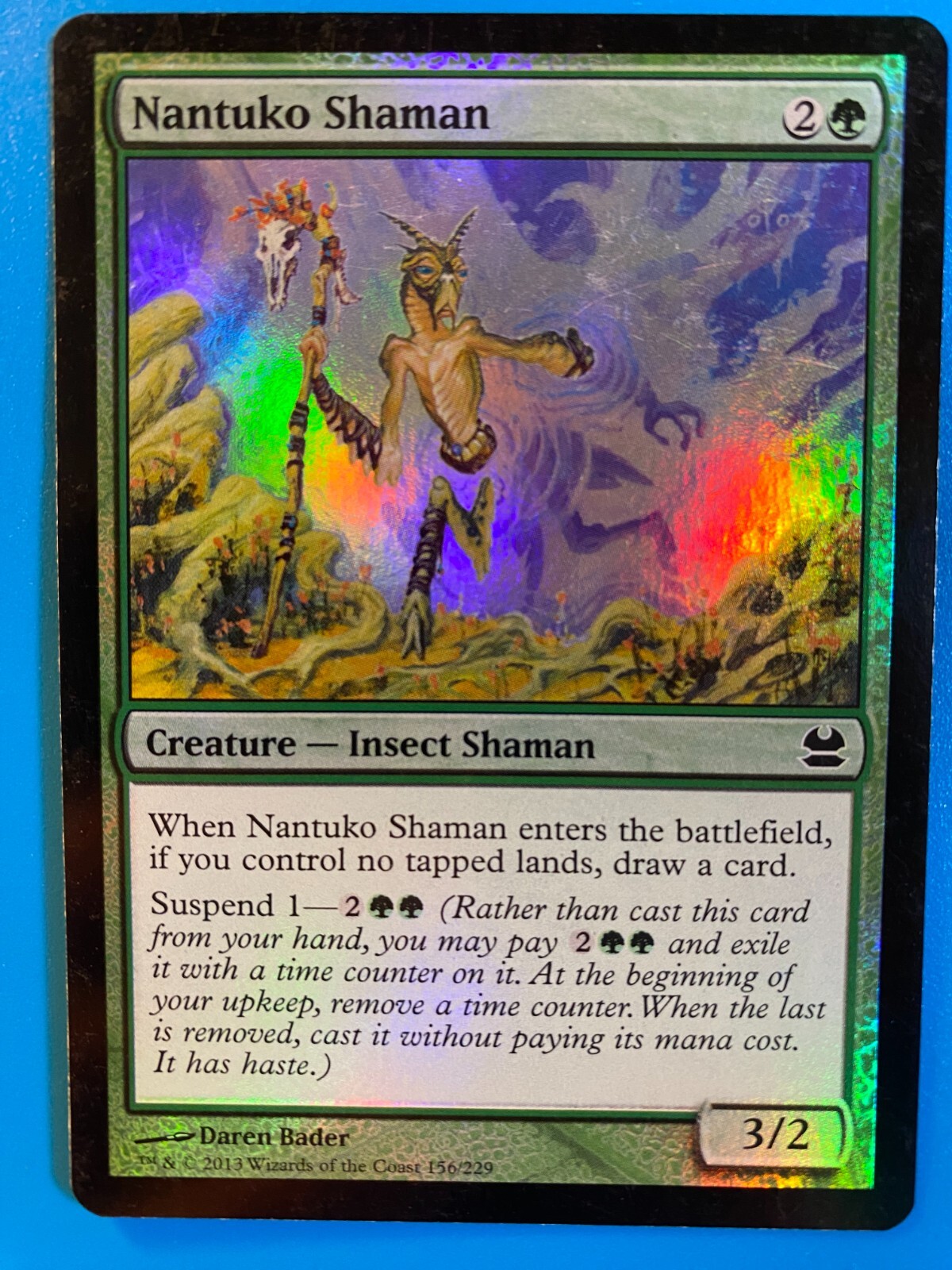 MTG 1x FOIL Nantuko Shaman Modern Masters Pauper Magic the Gathering Card x1 NM