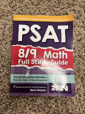 PSAT Math Full Study Guide  Comprehensive Review  +Practice Tests 2023/2024