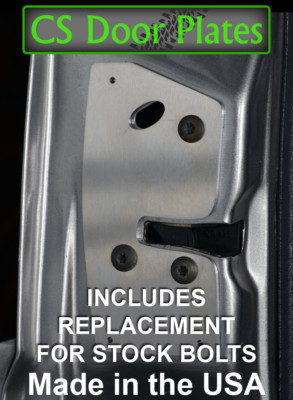 Dodge Ram (BR) 94-01 2nd gen door latch repair & reinforcement plate pair. L&R