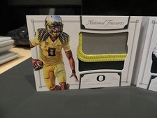 National Treasures Rookie Jersey Booklet Oregon Titans Marcus Mariota 18/25 2015