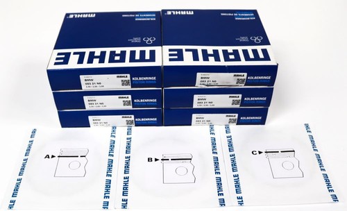 Set of Piston Rings for BMW 2.5 & 3.0 D M57D25 & M57D30 - Picture 3 of 3