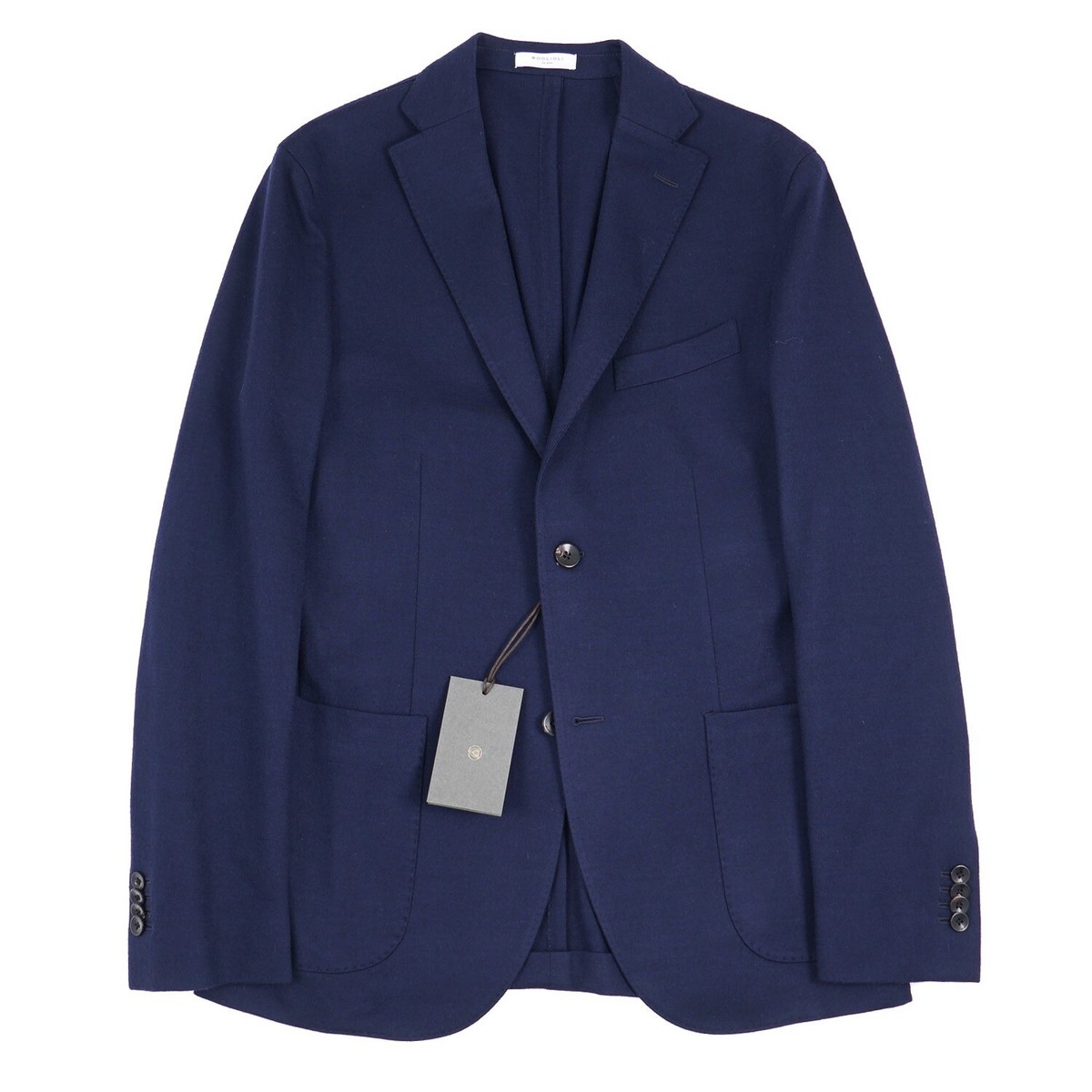 Boglioli Slim-Fit Navy Blue Flannel Wool 'K Jacket' Sport Coat 38R