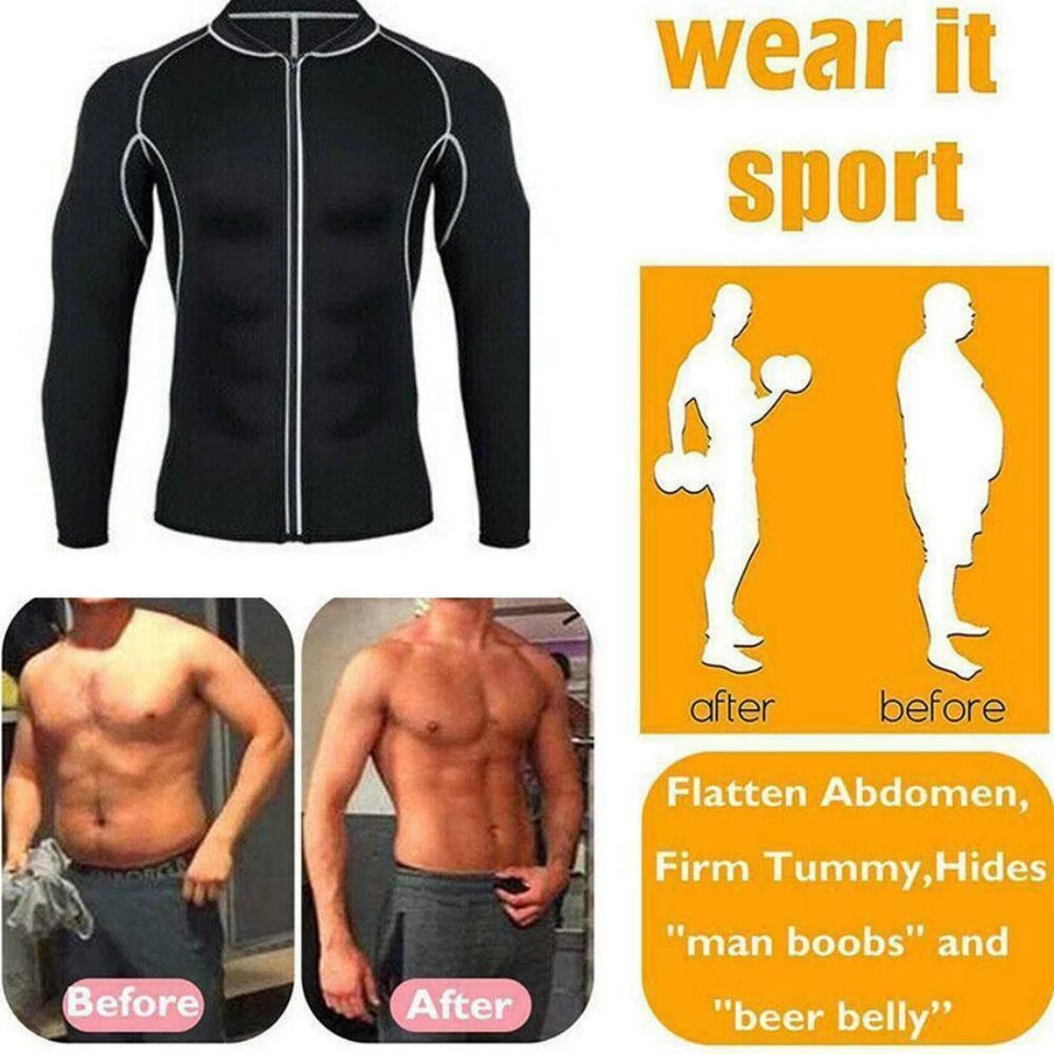 МУЖСКОЙ тяжелый спортивный костюм для сауны тренажерного зала мужской формирующий костюм для фитнеса потери веса сделано в США - Изображение 3 из 4