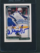 1992/93 Topps #144 Dmitri Mironov Maple Leafs Signed Auto *E9243