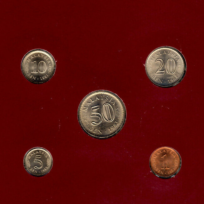 Coin Sets of All Nations Malaysia 1981-1983 UNC 1, 50 Sen 1983 | eBay