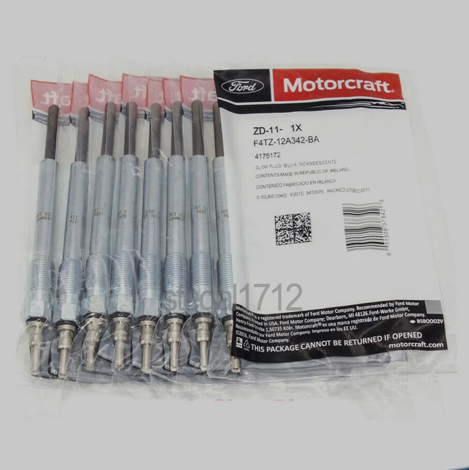 Arnés y bujía incandescente de juntas de cubierta de válvula diésel Powerstroke para 1998-03 7,3 L OEM Foto 4 de 4