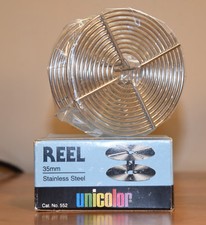 Vintage Unicolor Stainless Steel 35mm Film Developing Reel Cat 552 New-In-Box 