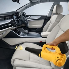 2 Gears Cordless Leaf Blower Yellow Cordless Handheld Blower 3000W Leaf Blower