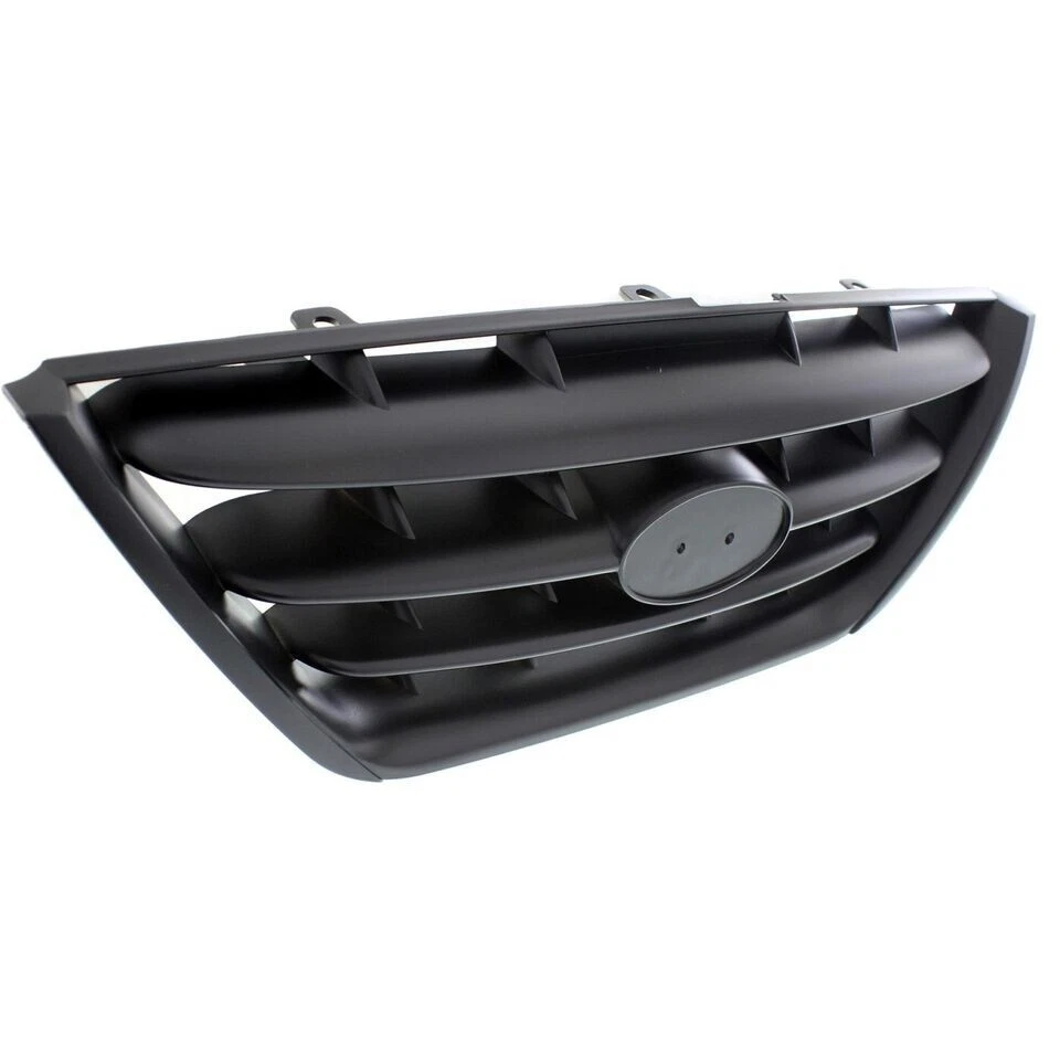 New Front Grille Painted Black Shell and Insert Fits 2004-2006 Hyundai Elantra - Imagem 3 de 4