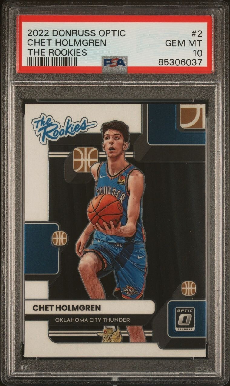 🔥2022 Donruss Optic Chet Holmgren 'THE ROOKIES'🔥PSA 10