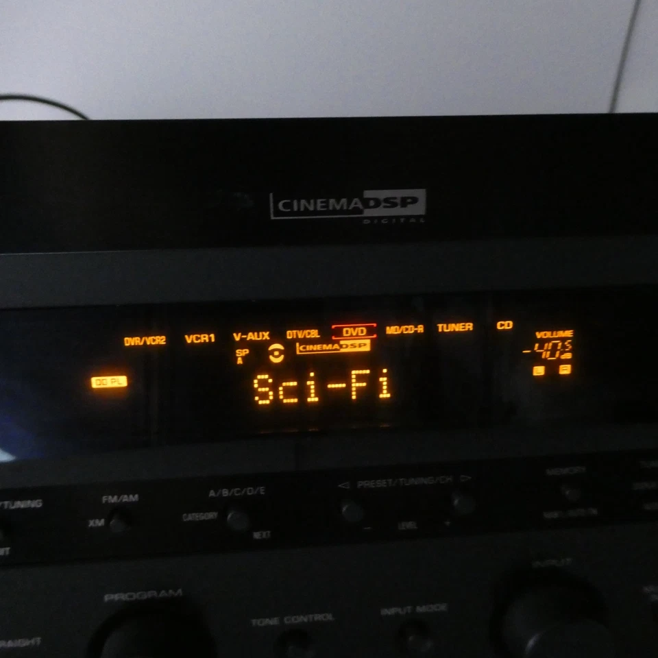 Yamaha HTR 5860 7.1 Channel Natural Sound AV Receiver With Remote Control Bundle - Image 2 of 4