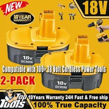 2 PACK 18V For Dewalt 18 VOLT XRP DC9096 DC9098 Ni-Mh Battery DC9099 DC9096-2