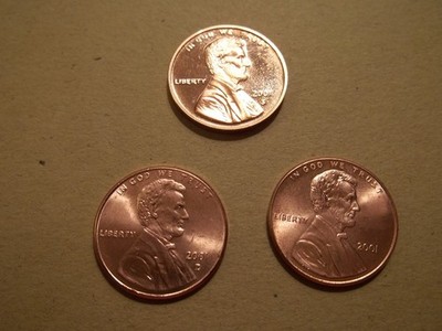 2001 S, P, D  Lincoln Cents Set  Coins taken from PROOF & MINT Sets