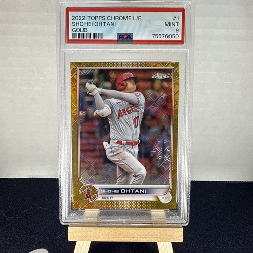 2022 Topps Chrome Shohei Ohtani Logofractor Gold #d 16/50 PSA 9 SSP - NO PSA 10s