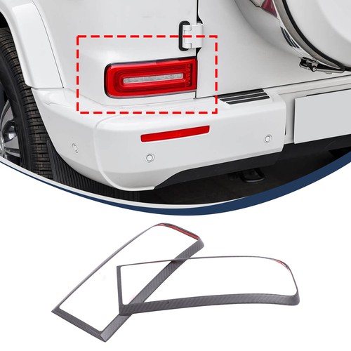 Matte Real Carbon Fiber Rear Tail Light Trim Cover For Benz G-Class W464 2019+ - Picture 14 of 17