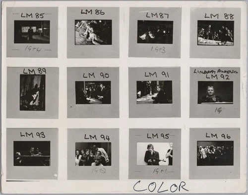 A18 A1866 – A Clockwork Orange (1971) Contact Sheet with Scene Frames