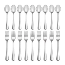 24 Pcs Forks and Spoons Silverware Set,Food Grade Stainless Steel Flatware