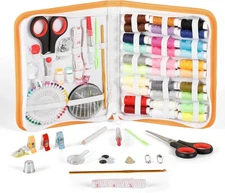 Incraftables Sewing Kit – 75+ Piece Travel & Crafting Set with Scissors,... 