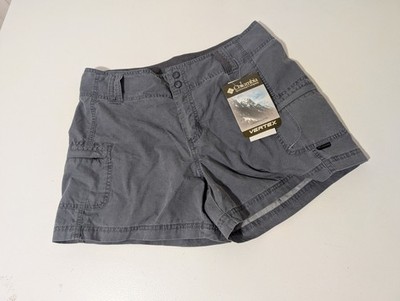 NWT Columbia Vertex Shorts women's size 10 Blue grey tone  pockets cotton blend