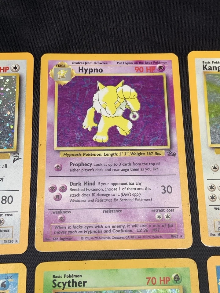 Vintage Holo Rare Pokemon Card Lot WOTC Era Only - Base Set 2, Fossil, Jungle - Image 3 of 4