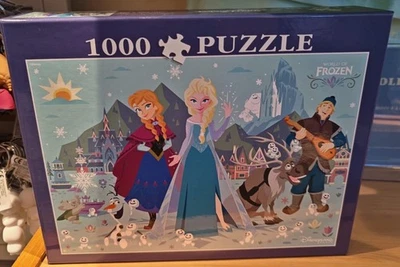 PUZZLE / Rompecabezas WORLD OF FROZEN SFF 1000 PIÈCES Disneyland Paris - Photo 1/2