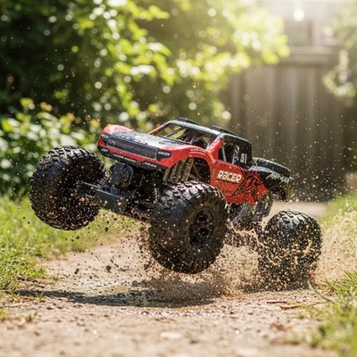 High-Speed 4x4 RC Monster Truck - Dual Motors, Waterproof, Fun for All Ages