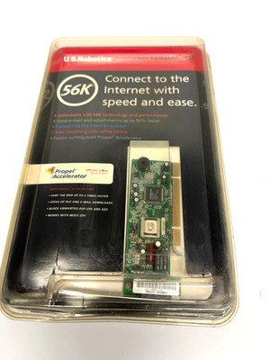 Vintage U.S. Robotics 56K PCI Faxmodem V.92 Internal Dial Up Modem NEW SealedNOS