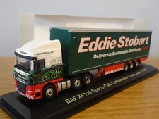OXFORD DIECAST EDDIE STOBART DAF XF 105 CURTAINSIDE TRUCK MODEL STOB025 1:76