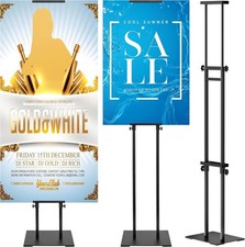 VAIIGO doppelseitiger Plakatständer verstellbar Bodenschildhalter bis 203 cm