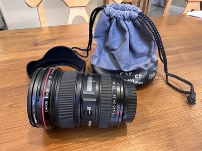Canon EF 17-40mm F/4 L USM Ultra Wide Angle Zoom Lens with Hood
