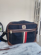 Bolso Mensajero Marca Ocio De Colección Negro Con Tiras Rojo, Tostado, Verde Equipaje 