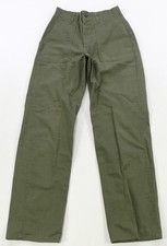 Rare VTG US Army OG-107 Baker Field Utility Fatigue Pants 60s 70s Military Green