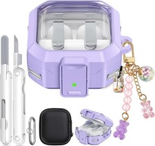 Secure Lock for Galaxy Buds 4 Pro Case and Buds 4 Case 2026 , Anti-Yellowing Cl