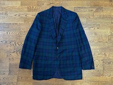Vintage Brioni for Roman Style Plaid Wool Blazer - Size M-L