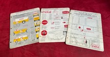 1960s Coca-Cola Standardization Bulletin Truck Decals Three Inserts