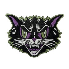 Gothic Goth Horror Psychobilly Punk Kreepsville 666 Spooky Black Cat Kitty Patch