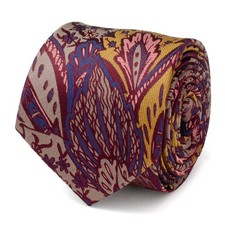 Multi Brown Patterned Men's Tie