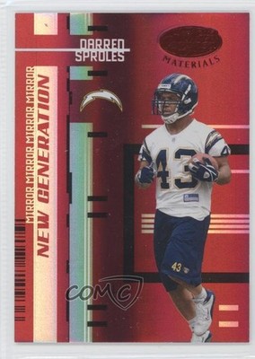2005 Leaf Certified Materials Mirror Red 7/100 Darren Sproles #176 Rookie RC 0v1