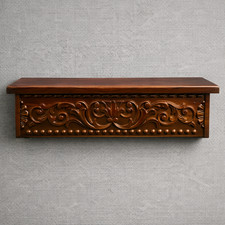 Mensola da parete in legno intagliato stile antico design/unica mensola da parete intagliata a mano