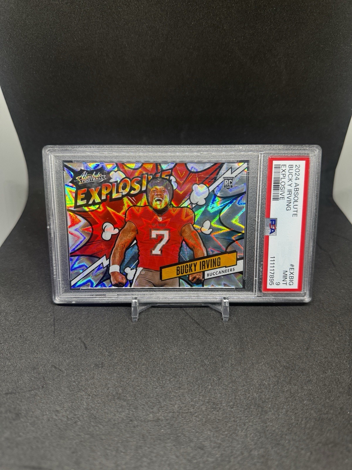 2024 Panini Absolute - Explosive Bucky Irving #EX-BIG (RC) PSA 9