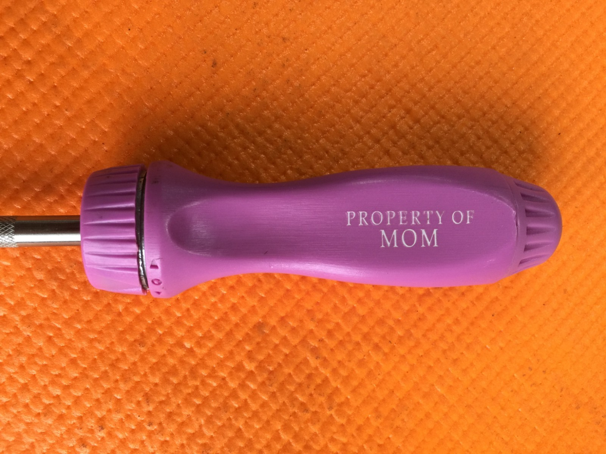 Snap On PURPLE Hard Handle Ratcheting SCREWDRIVER Bit Driver
