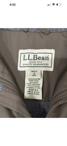 Lot Of 3 LL bean Jacket Men Small Bomber Green/Blue/Navy Blue Full Zip Fleece .! image 8