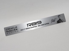 Placa de identificación de metal Red Bull RB19 F1 2023 Max Verstappen para amalgama Deagostini 1/8