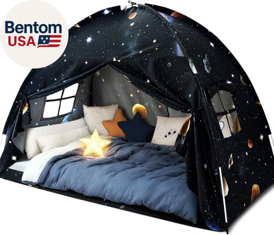 Twin Bed Toddler Canopy Tent, Kids Indoor Canopy Privacy Space Sleeping Playhous