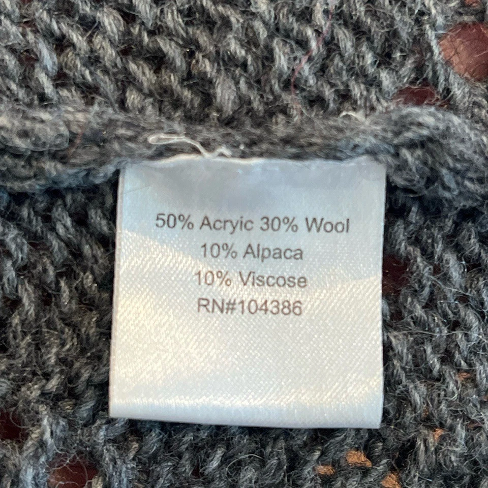 Garnet Hill Duster Cardigan Womens Size Small Gray Cable Knit Maxi Quiet Luxury - Image 3 of 4