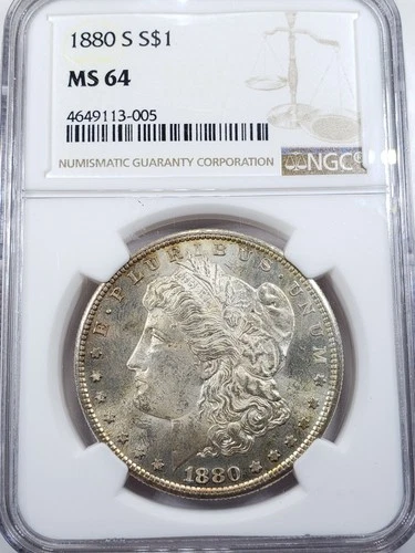 1880-S $1 Morgan Silver Dollar NGC MS 64
