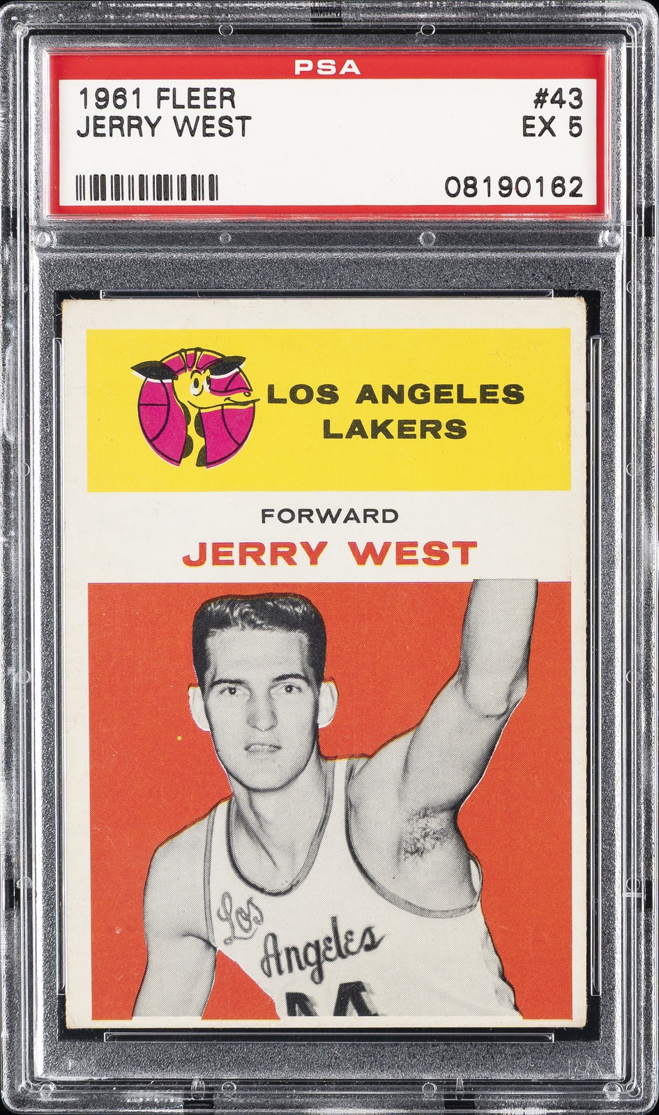 1961 FLEER #43 JERRY WEST PSA 5